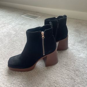 Never been worn copper key booties.  Size 10